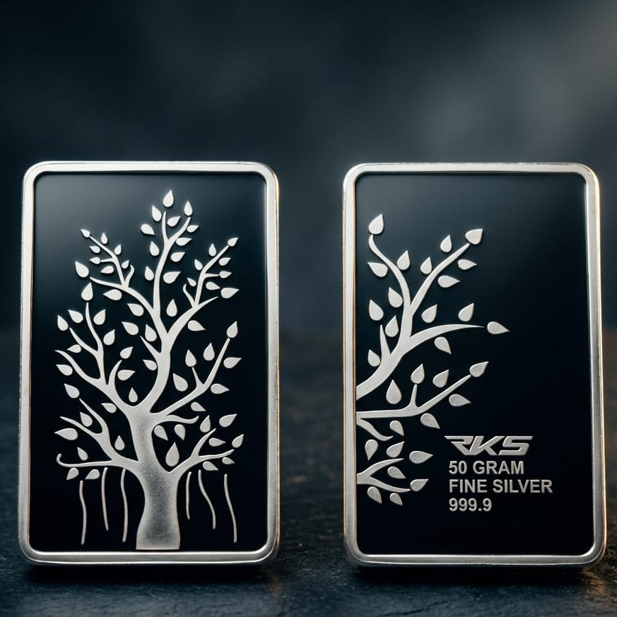 Banyan tree 50 gram rectangle coin