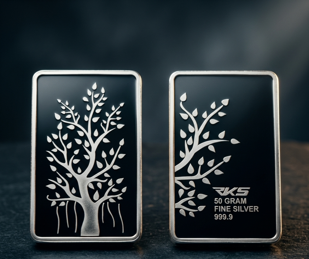 50 GM PURE SILVER RECTANGULAR BAR