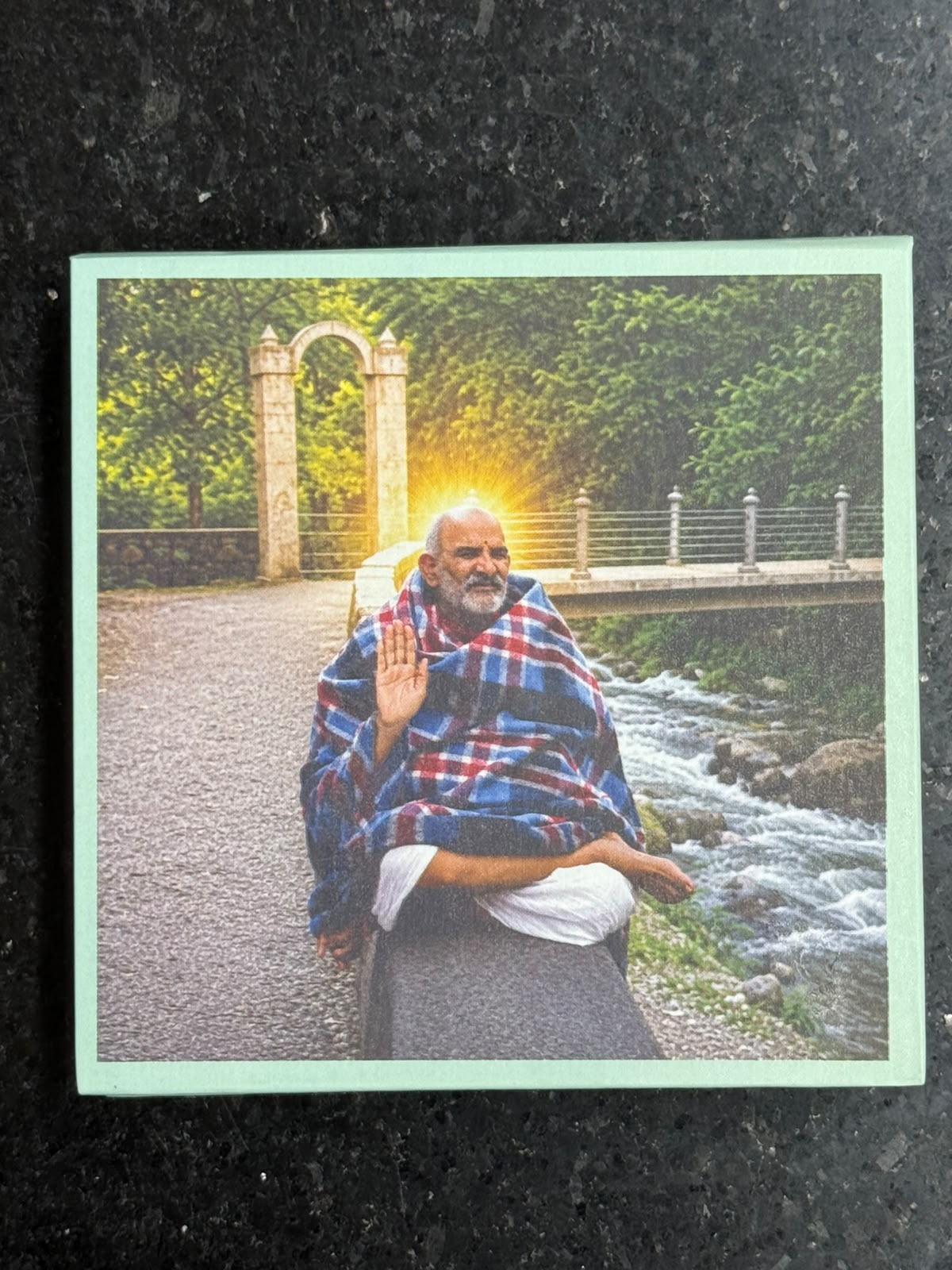 NEEM KAROLI BABA 1GM COLOURED COIN WITH PREMIUM BOX AND CAPSULE PACKAGING