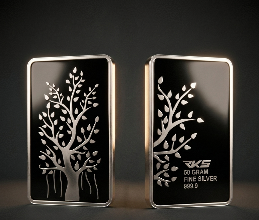 50 GM PURE SILVER RECTANGULAR BAR