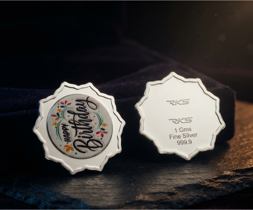 HAPPY BIRTHDAY 10GM COLOURED COIN WITH PREMIUM BOX AND CAPSULE PACKAGING